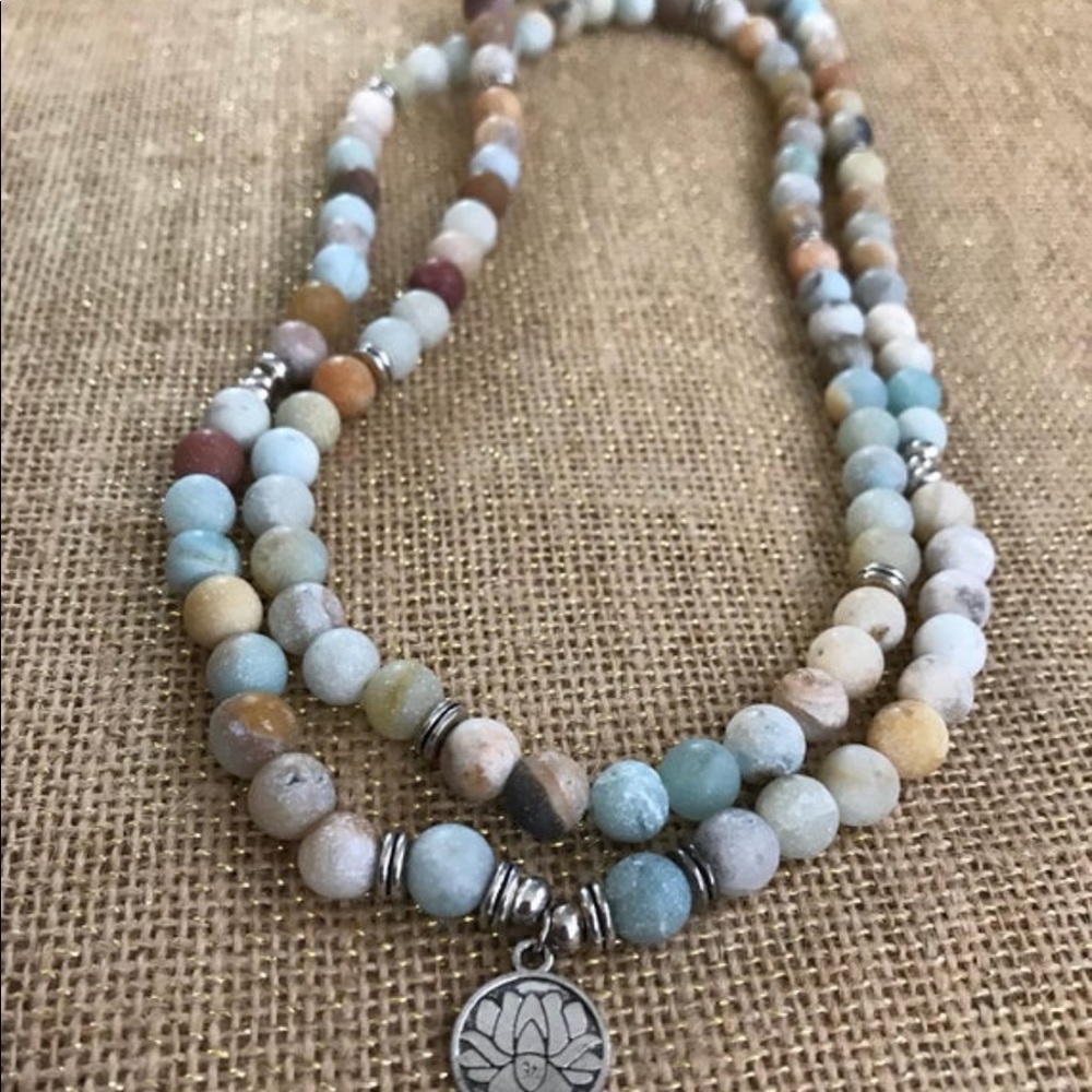 Wear it as a necklace or bracelet Mala